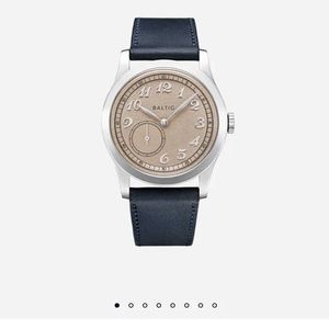 BALTIC MR01 Salmon Dial Mechanical Watch NIB